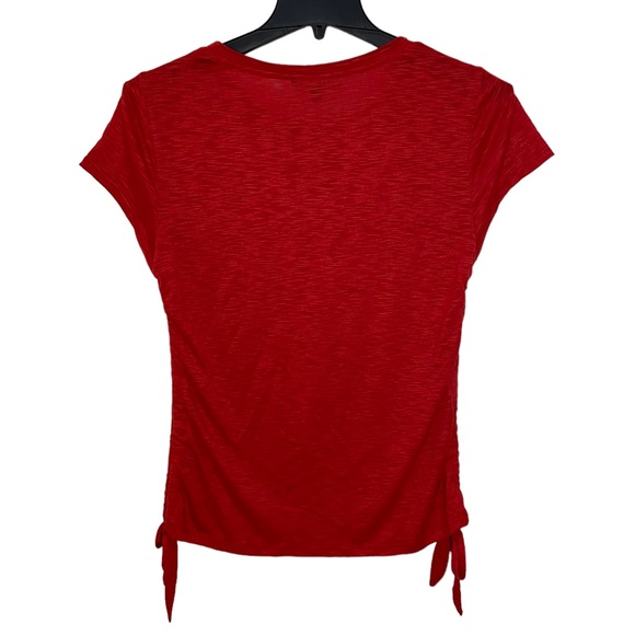 Catherine Malandrino Side Tie Slub T-Shirt L New With Blemish - Picture 7 of 7